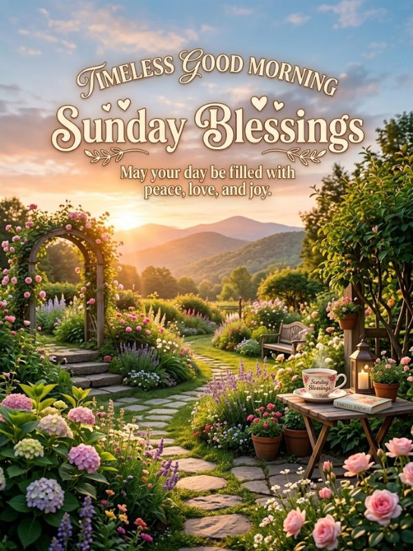 Timeless Good Morning Sunday Blessings