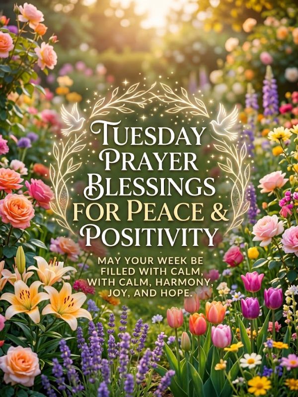 Tuesday Prayer Blessings for Peace and Positivity
