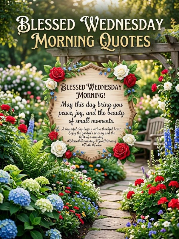 Blessed Wednesday Morning Quotes