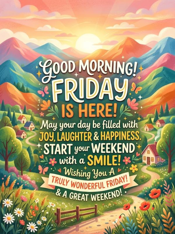 Uplifting Good Morning Friday Wishes