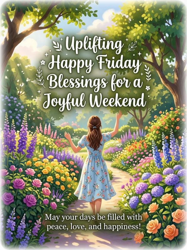 Uplifting Happy Friday Blessings for a Joyful Weekend