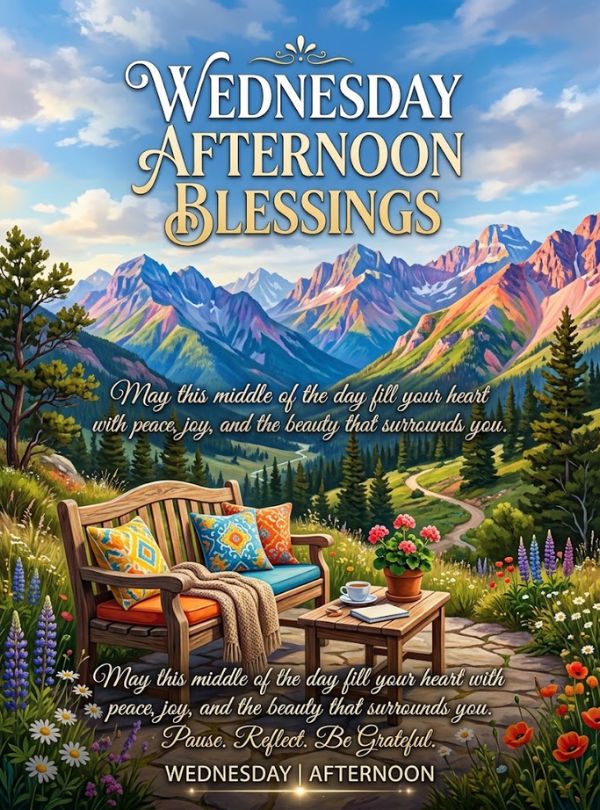 Wednesday Afternoon Blessings for the Middle of the Day