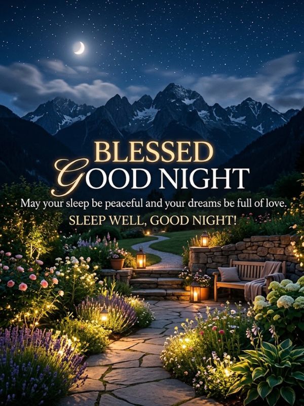 blessed good night images