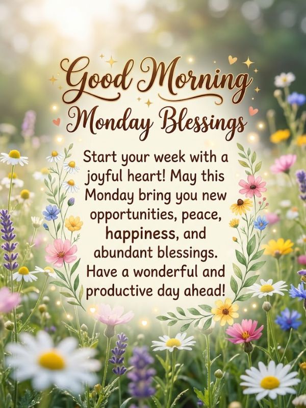 good morning monday blessings 