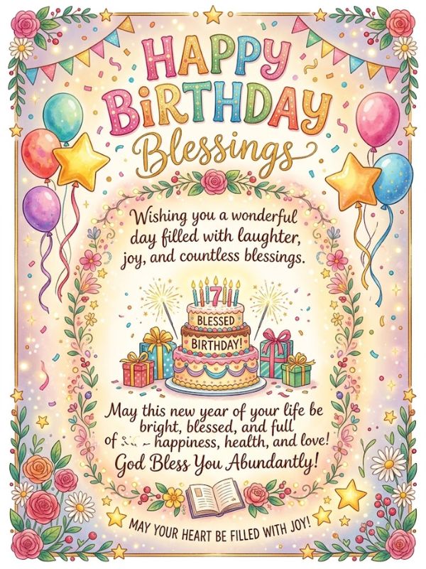 happy birthday blessings images