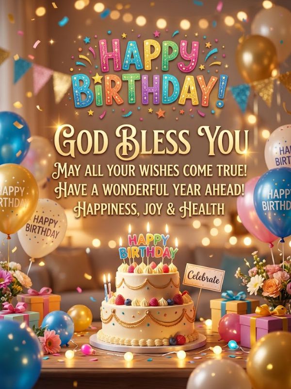 happy birthday god bless you