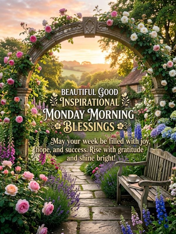 Beautiful Good Inspirational Monday Morning Blessings