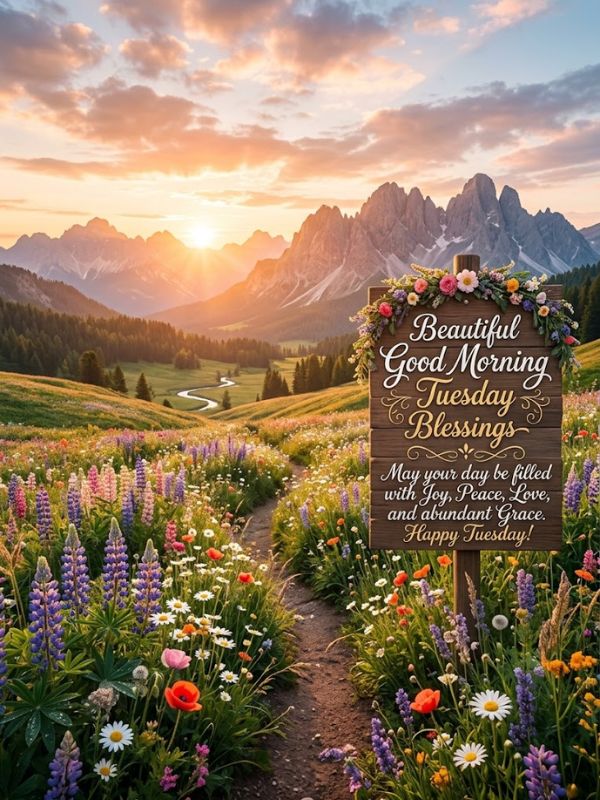 Beautiful Good Morning Tuesday Blessings 
