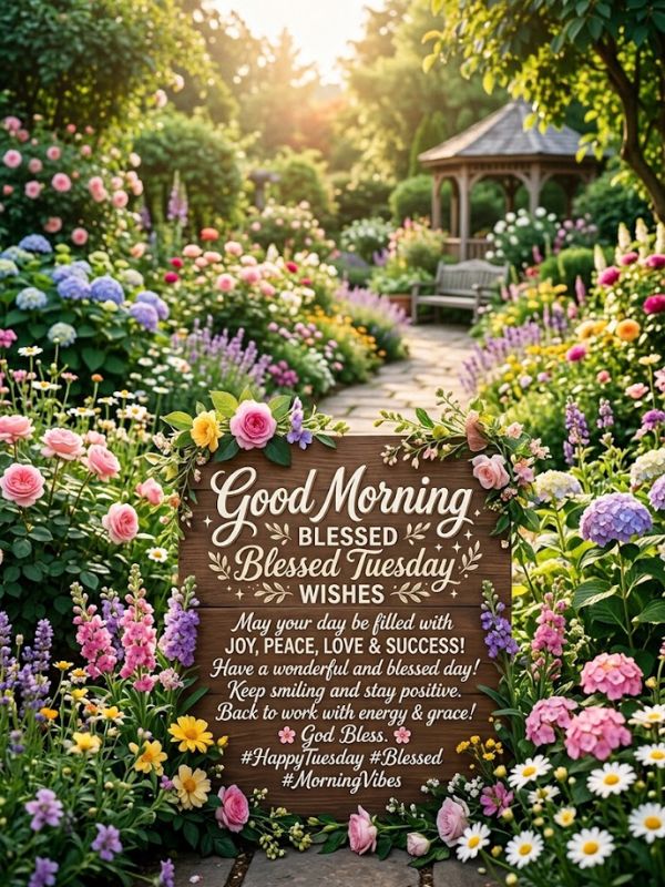 Good morning blessed tuesday wishes