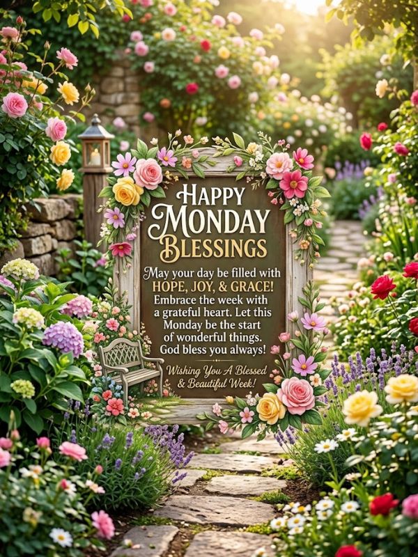 Happy monday blessings images and quotes