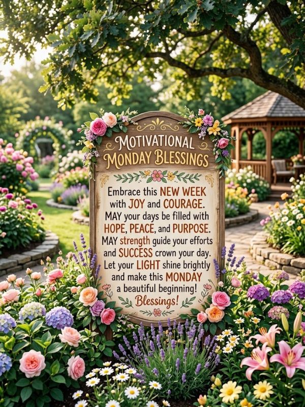 Motivational Monday Blessings Quotes