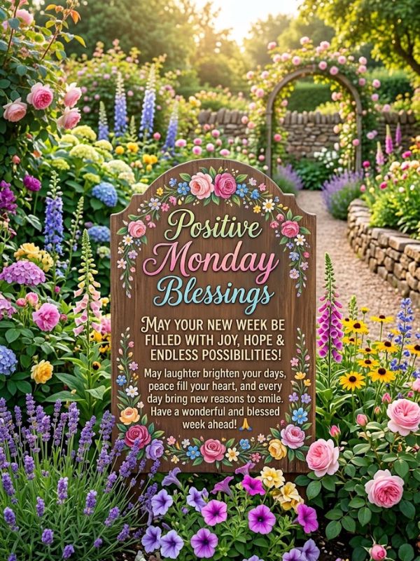 Positive Monday Blessings for the New Week