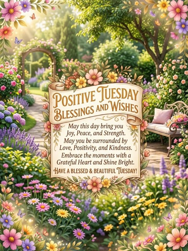 Positive Tuesday Blessings And Wishes