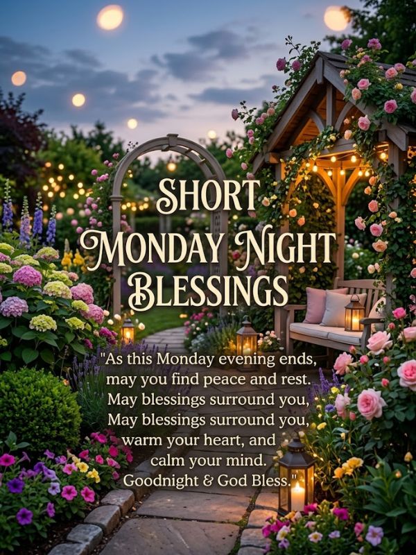 Short Monday Night Blessings