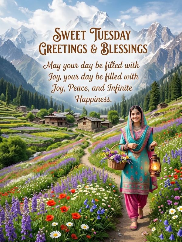 Sweet Tuesday Greetings and Blessings